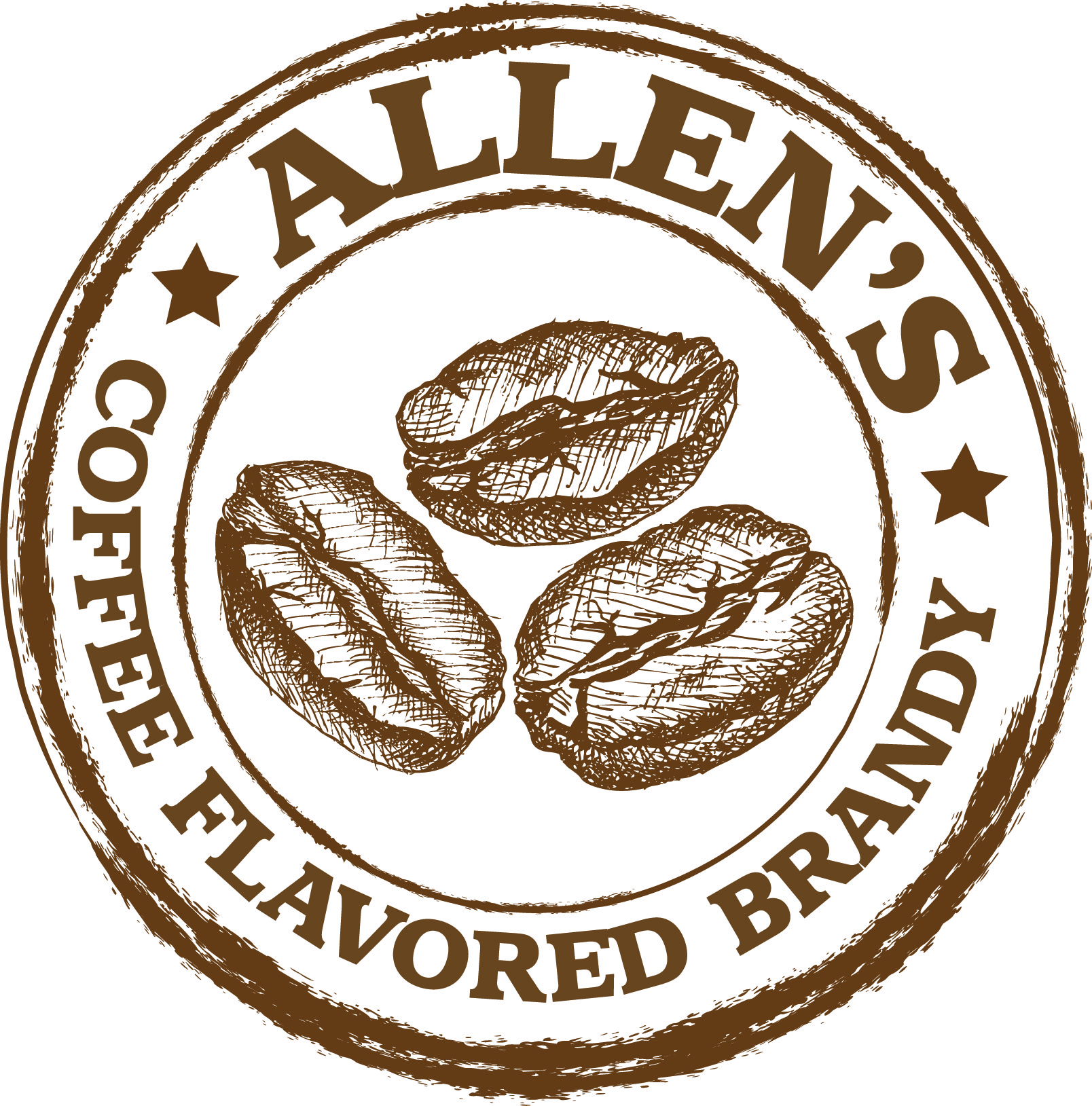 ALLEN'S COFFEE FLAVORED BRANDY LOGO STAMP