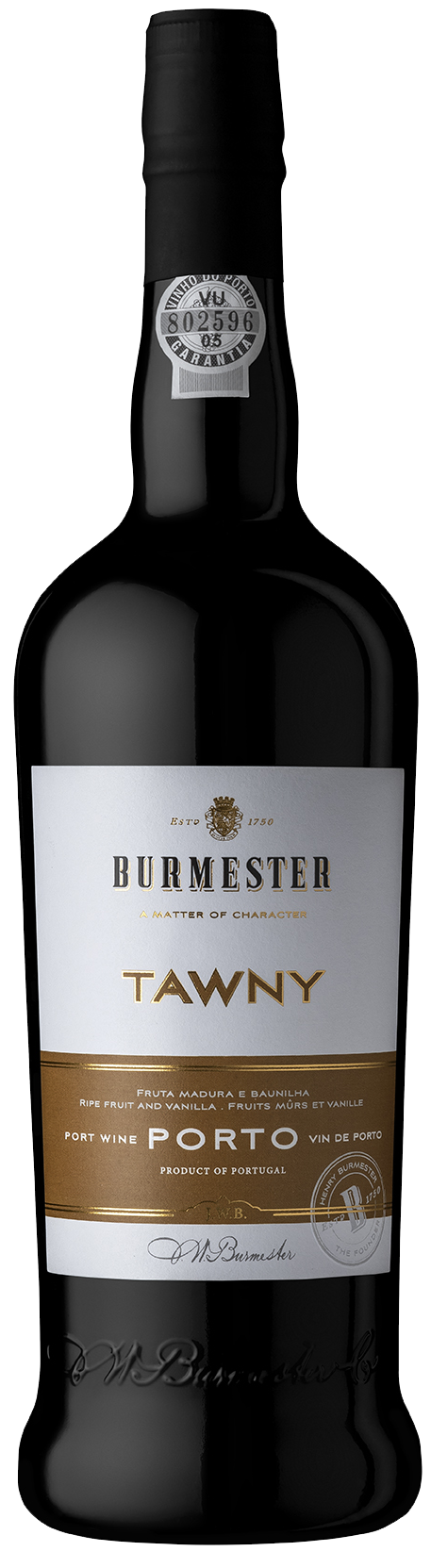 Burmester Tawny Porto Bottle Shot