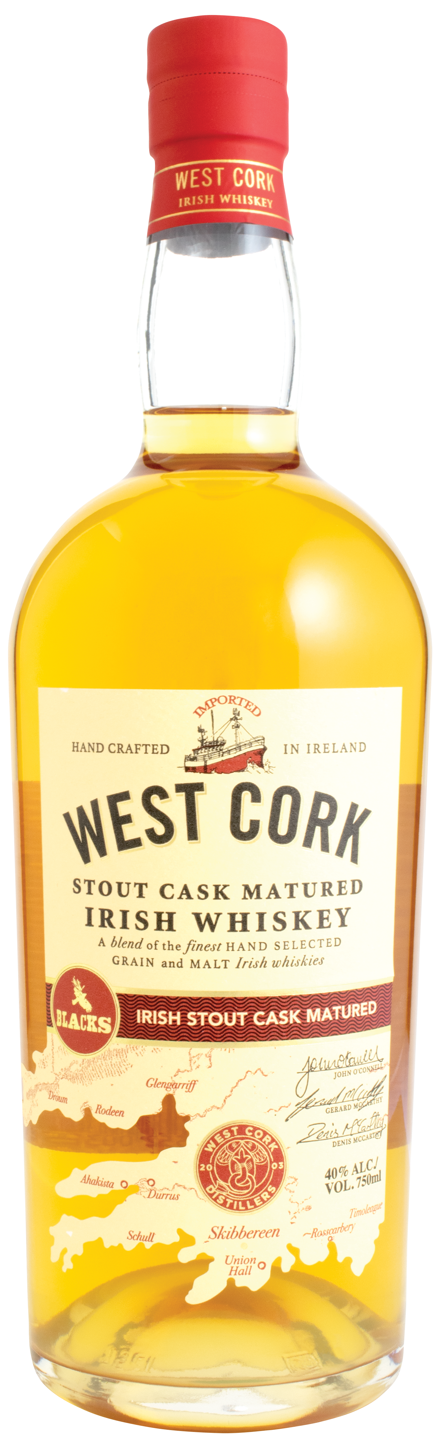 West Cork Stout Cask Bottle Shot